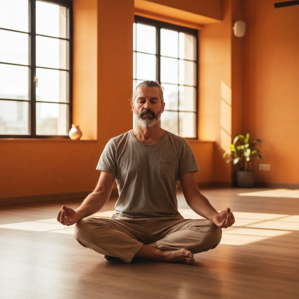 Person in meditation pose